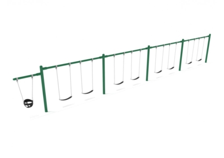 Elite Single Post With Cantilever Swings - Image 7